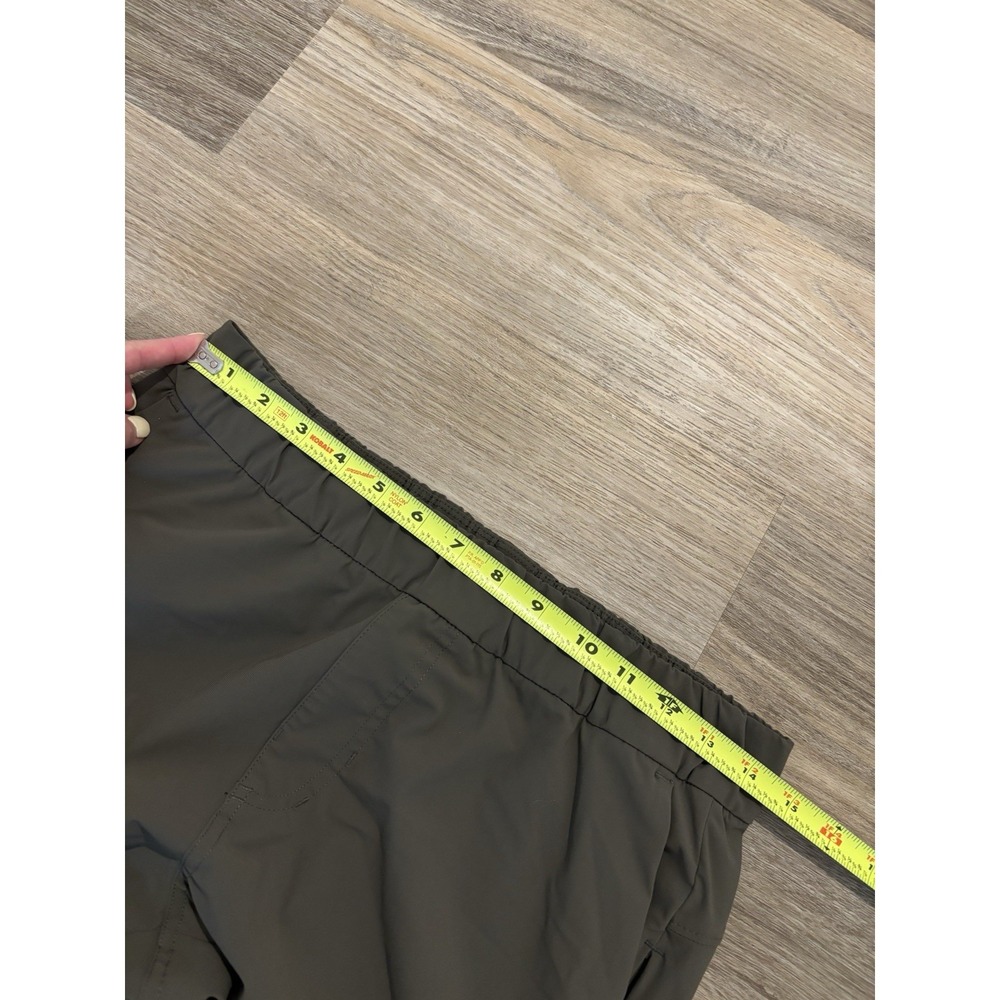 Vuori Women's Green Miles Ankle Athleisure Straight Cropped Pants See Measures - Picture 6 of 7